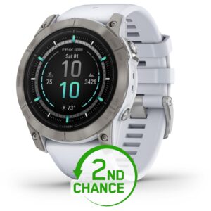 Garmin Epix Pro (Gen 2) Sapphire GPS Smartwatch - 51mm - Titanium/Whitestone - B-Ware