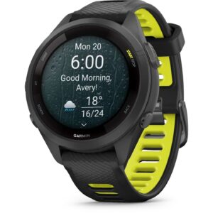 Garmin Forerunner 265S GPS Laufuhr - schwarz/zitronengelb